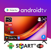 Телевізор BBK 32" I Android 15.0 Smart TV T2 FullHD USB (1980x1080) блютуз