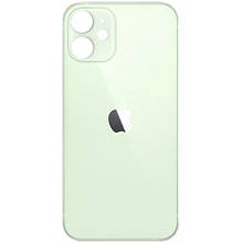 Задня кришка (скло) iPhone 12 green (big hole) (оригінал завод)