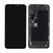 Дисплей iPhone 11 Pro Max в зборі з сенсором та рамкою black (GX Hard OLED)