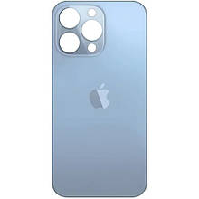 Задня кришка (скло) iPhone 13 Pro Max sierra blue (big hole) (оригінал завод)