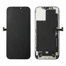 Дисплей iPhone 12 Pro Max в зборі з сенсором та рамкою black (знятий оригінал)
