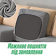 Накидки на дивані подушки Різні розміри, чохли на сидіння велюрові дивана Сірий, фото 6