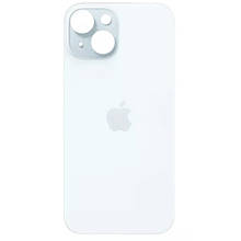 Задня кришка (скло) iPhone 15 blue (big hole)