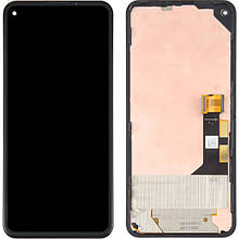 Дисплей Google Pixel 5A 5G в зборі з сенсором та рамкою black in-cell TFT