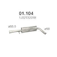 Резонатор Volkswagen Golf IV, Scoda Octavia HB, Audi A3 HB POLMOSTROW