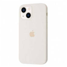 Silicone case for iPhone 13 ( 9) white (закритий низ)