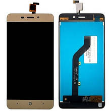Дисплей ZTE Blade X3 A452/Nubia X3 в зборі з сенсором gold