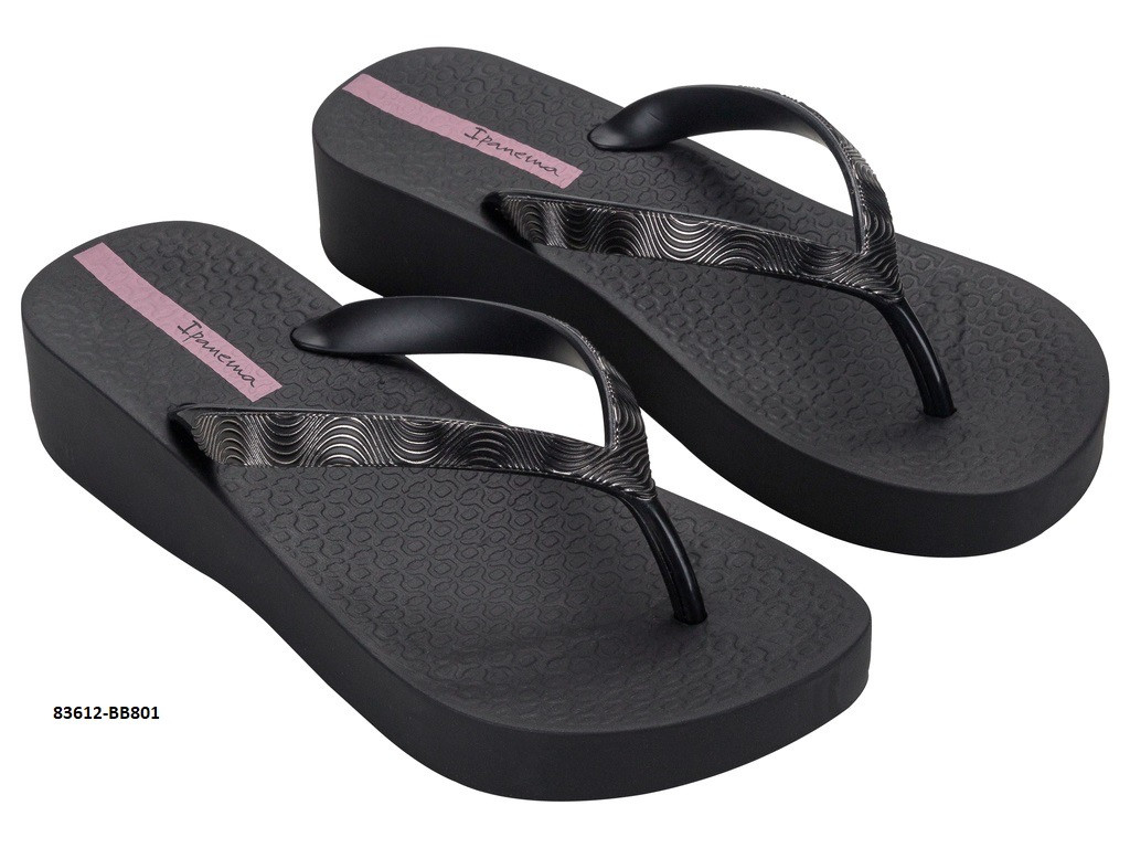 Жіночі тапки на середній танкетці Ipanema Mesh Chic Plat Fem