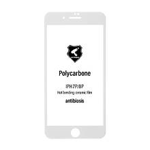 Захисна плівка iPhone 7 Plus/8 Plus 5.5 (3D, біла) Polycarbone