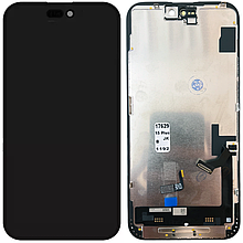 Дисплей iPhone 15 Plus в зборі з сенсором та рамкою black (JK in-cell TFT) (під заміну IC)