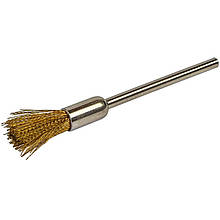 Насадка для бормашини, щітка торцева латунна 12 x 5 мм, хвостовик 2 мм