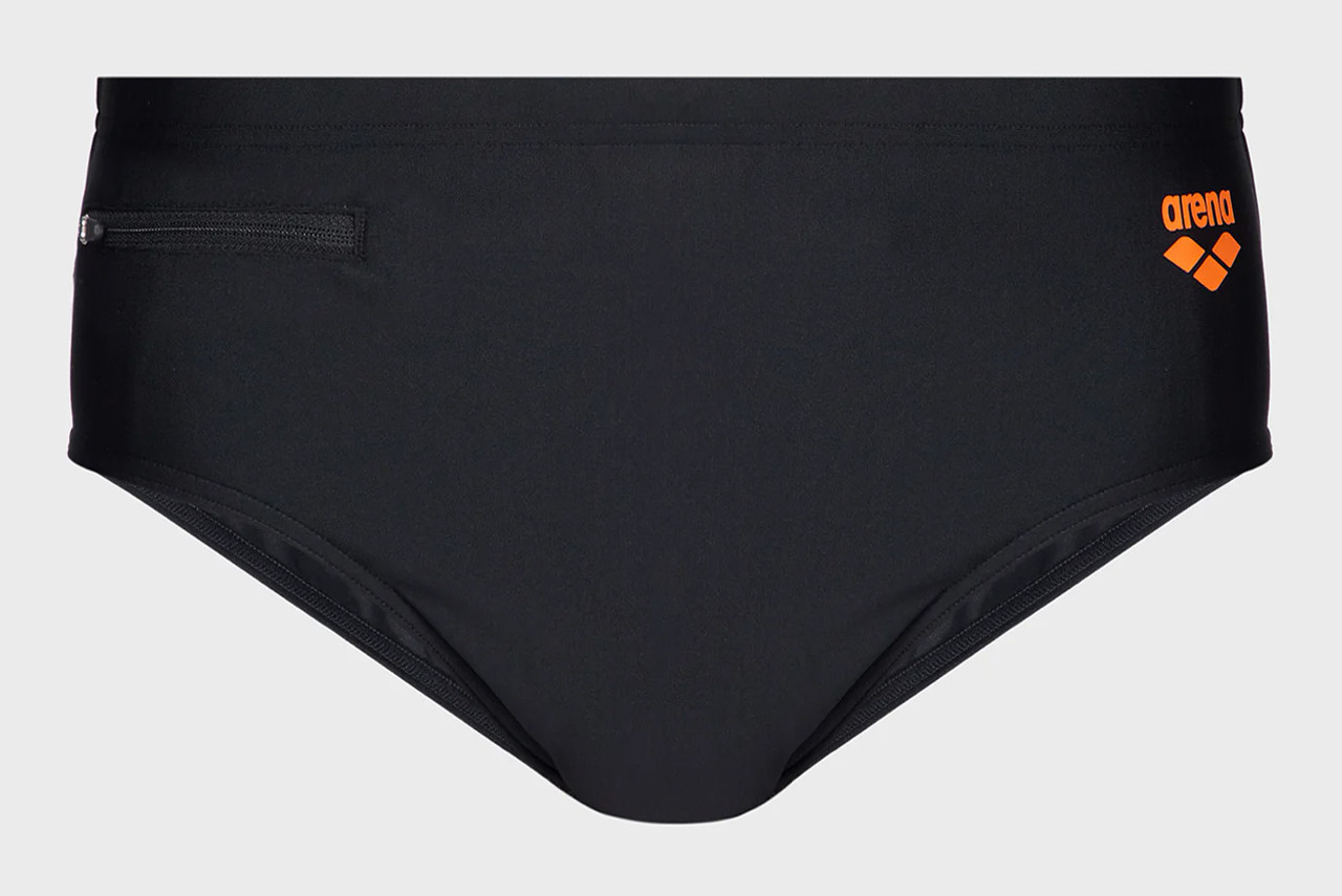 Плавки-сліпи для чоловіків Arena ZIP BRIEF 9CM чорний Чол 105 original Акція Знижка