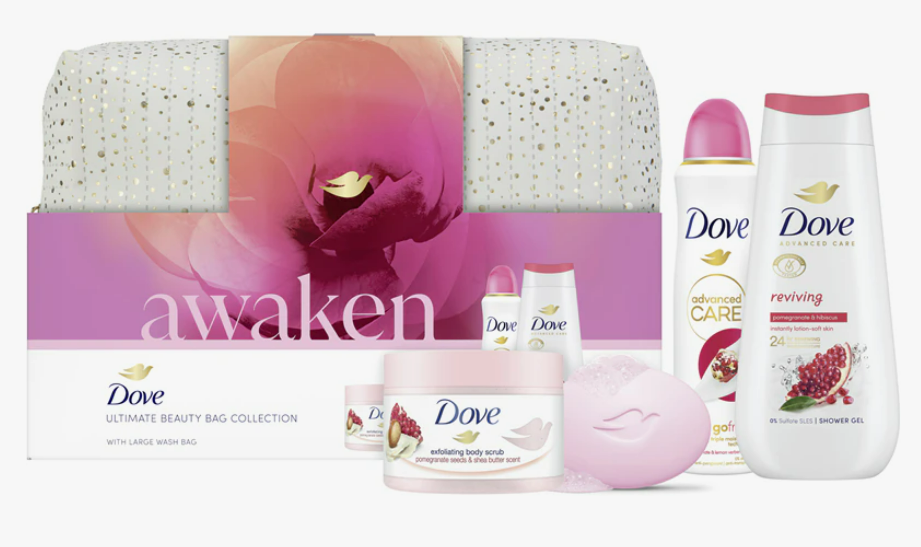 Подарунковий набір для тіла Dove Awaken (для живлення та зволоження)