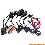 Набір ODB2 перехідників на австосканер DELPHI DS150E комплект кабелів для діагностичного сканеру Autocom діагностичний сканер, фото 7