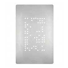 Силіконовий килимок для сепаратора 19х29,5 см, кількість отворів 10х16 шт, відстань між центрами отворів 1 см