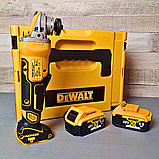 Універсальна АКБ болгарка DeWalt DCG413N Потужна акумуляторна болгарка 48V 6.0AH Кутова шліфмашина, фото 3