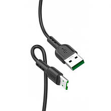 USB кабель HOCO X33 Surge flash microUSB 4A 1m black