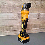 Надійна болгарка DeWalt DCG413N Потужна акумуляторна болгарка 48V 6.0AH Кутова шліфмашина Девольт, фото 7