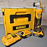 Надійна болгарка DeWalt DCG413N Потужна акумуляторна болгарка 48V 6.0AH Кутова шліфмашина Девольт, фото 3