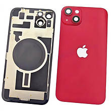 Задня кришка (скло) iPhone 14 Plus red (оригінал завод) у зборі на рамці