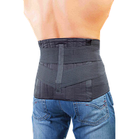 Корсет попереково-крижовий з 4-ма металевими ребрами жорсткості Л-4М-3 висота 30 см (S-XL)Реабілітімед