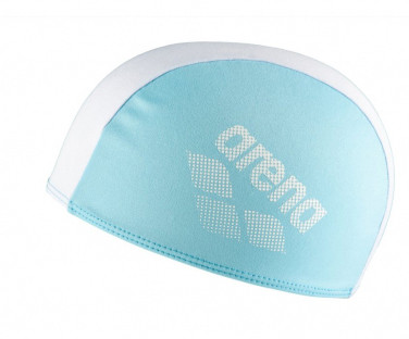 Шапка для плавання Arena POLYESTER II KIDS білий, бірюзовий Діт OFSM original Акція Знижка
