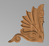Дерев'яний різьблений декор для меблів/ Декор кутовий/ Код ДУ15, фото 2