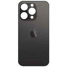 Задня кришка (скло) iPhone 14 Pro space black (big hole)