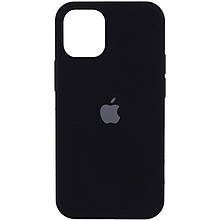 Silicone case for iPhone 14 (18) black (закритий низ)