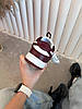 Жіночі кросівки Nike SB Dunk Low Team Red Bordo White Найк сб данк Бордо низькі шкіряні доп шнурки, фото 6