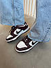 Жіночі кросівки Nike SB Dunk Low Team Red Bordo White Найк сб данк Бордо низькі шкіряні доп шнурки, фото 8