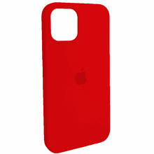 Silicone case for iPhone 15 (14) red (закритий низ)