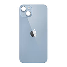 Задня кришка (скло) iPhone 14 blue (big hole)