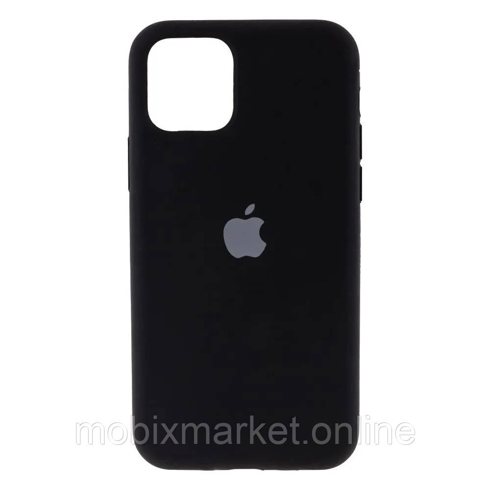 Silicone case for iPhone 11 Pro (18) black (закритий низ)