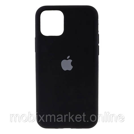 Silicone case for iPhone 11 Pro (18) black (закритий низ), фото 1