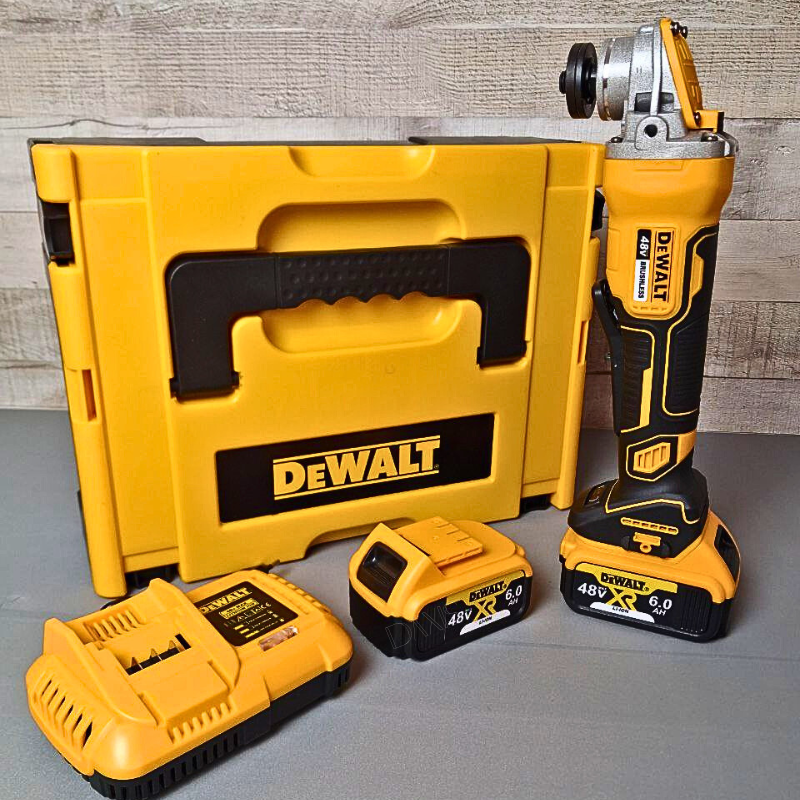 Універсальна АКБ болгарка DeWalt DCG413N Потужна акумуляторна болгарка 48V 6.0AH Кутова шліфмашина