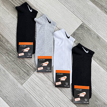 Шкарпетки чоловічі бавовна сітка короткі Nike, Туреччина, розмір 41-45, асорті, 11706