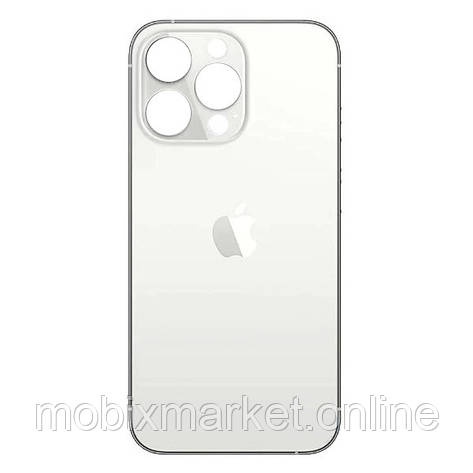 Задня кришка (скло) iPhone 13 Pro Max silver (big hole), фото 1