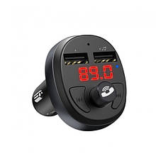 АЗП/FM Модулятор HOCO E41 In-Car Audio 2USB 2.1A black