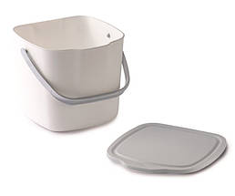 Контейнер для сміття з кришкою та ручкою Snips Kitchen Compost Bin, 3 л, білий, фото 4