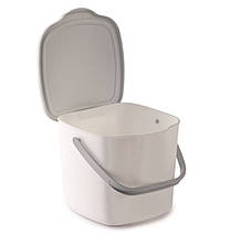 Контейнер для сміття з кришкою та ручкою Snips Kitchen Compost Bin, 3 л, білий, фото 5