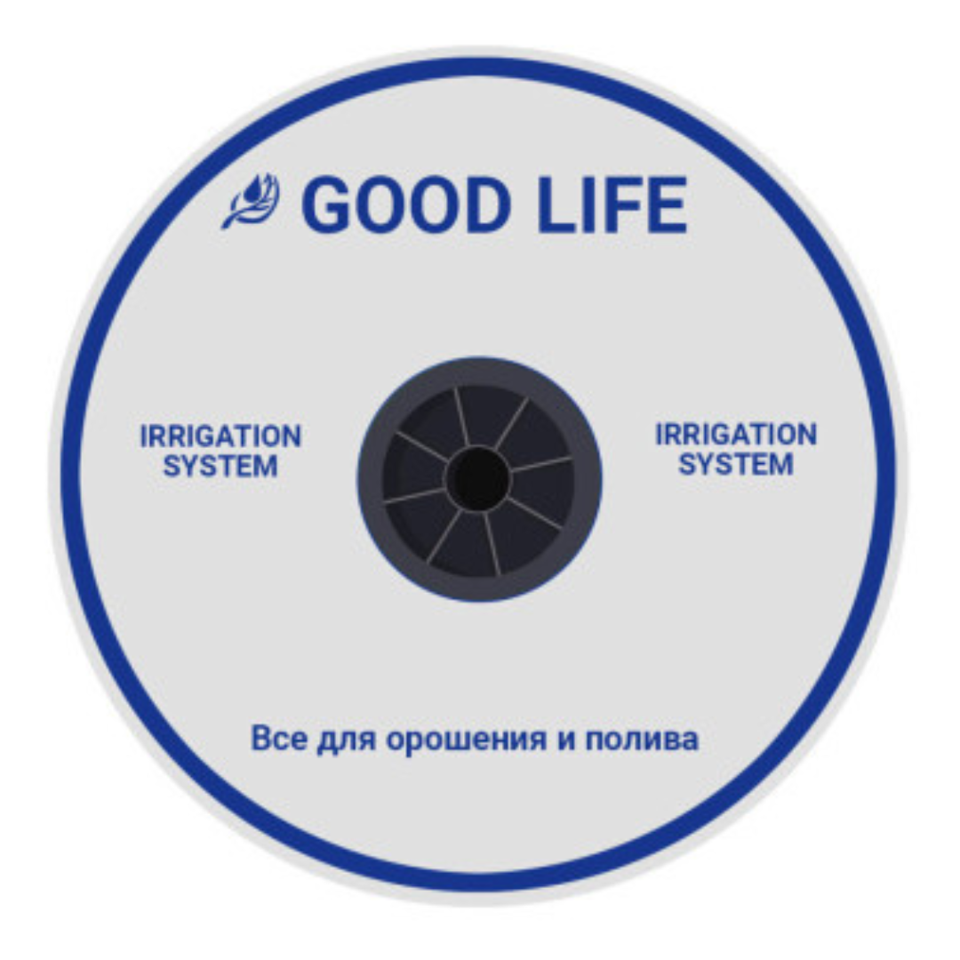 Крапельна стрічка для поливання п-во Корея Good Life 6 mil через 15 см, 2000 м 1.38 л/год щілинна