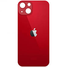 Задня кришка (скло) iPhone 13 mini red (big hole) (оригінал)