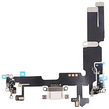 Шлейф iPhone 14 з роз`ємом зарядки, аудіо та мікрофоном starlight (Original PRC)