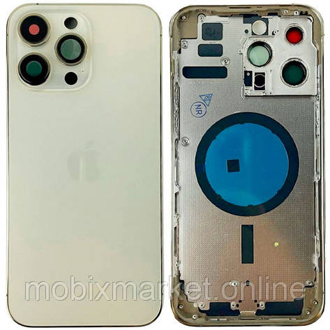 Корпус iPhone 14 Pro Max gold (оригінал) А+ EU, фото 1