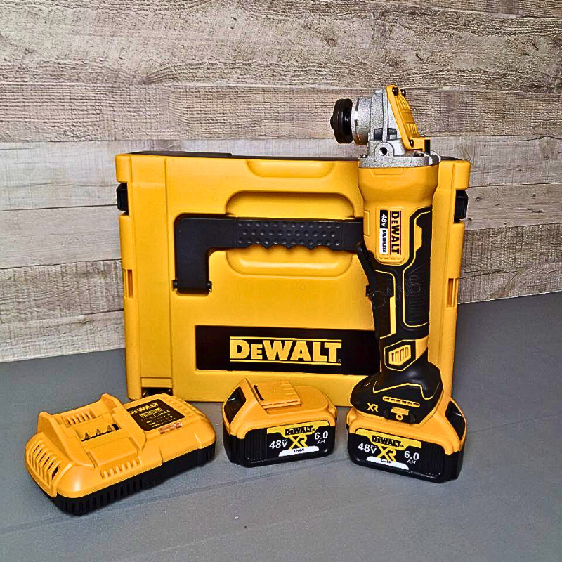 АКБ болгарка 48V 6.0AH в кейсі DeWalt DCG413N Кутова акумуляторна шліфмашина Акумуляторна болгарка