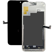 Дисплей iPhone 15 Pro Max в зборі з сенсором та рамкою black (оригінал завод)