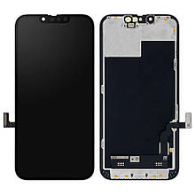 Дисплей iPhone 13 в зборі з сенсором та рамкою black (знятий оригінал)