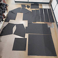 Шумоізоляція кабіни МТЗ велика кабіна нового зразка чорний ромб чорна нитка