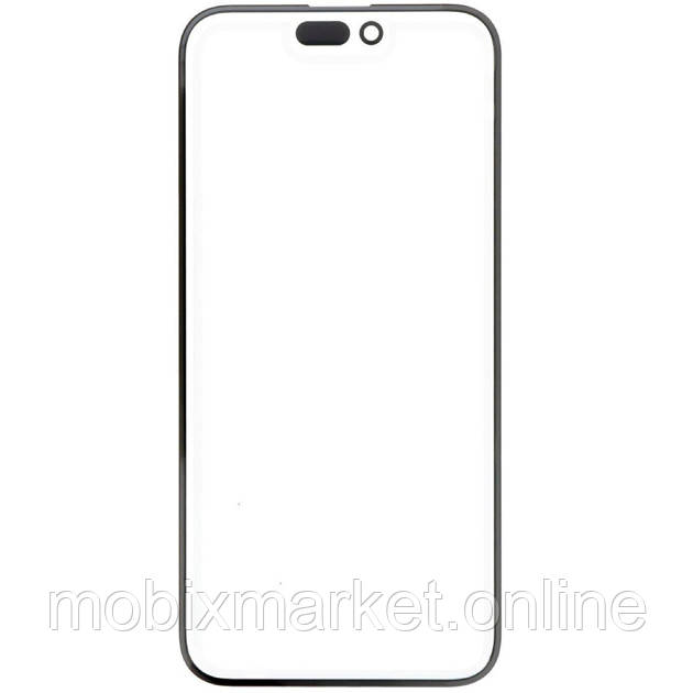 Скло корпуса iPhone 15 Pro Max з OCA- плівкою black (Original PRC)